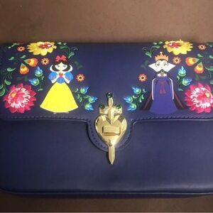 Loungefly Snow White and Evil Queen Embroidered Floral Crossbody Bag